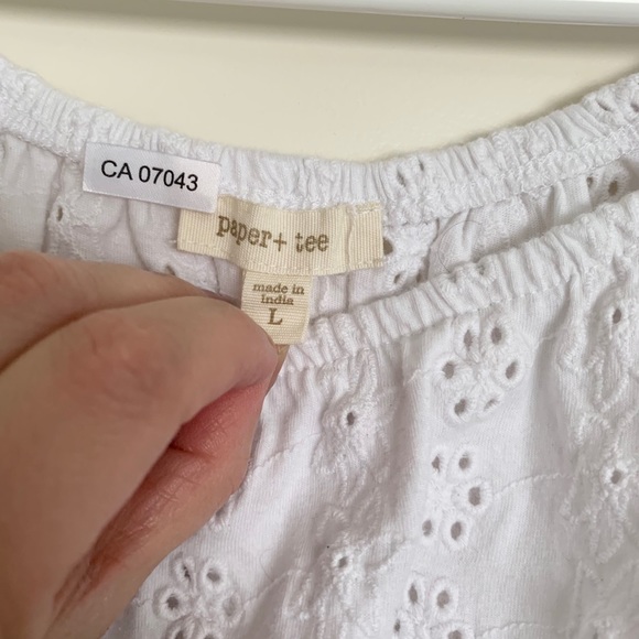 Eyelet embroidered frill trim blouse - Picture 2 of 5